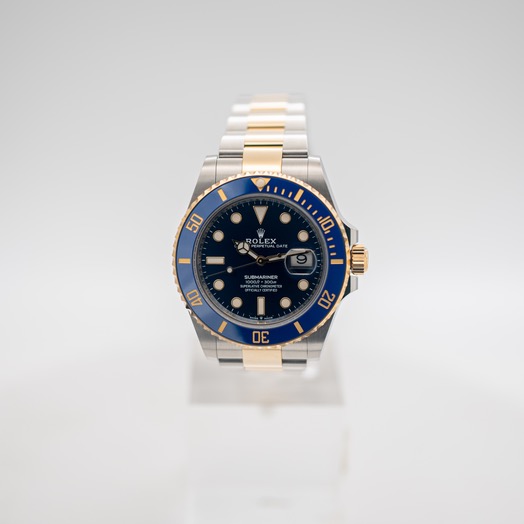 Rolex Submariner 18K Yellow Gold Automatic Blue Dial Men's Watch 126613LB-0002