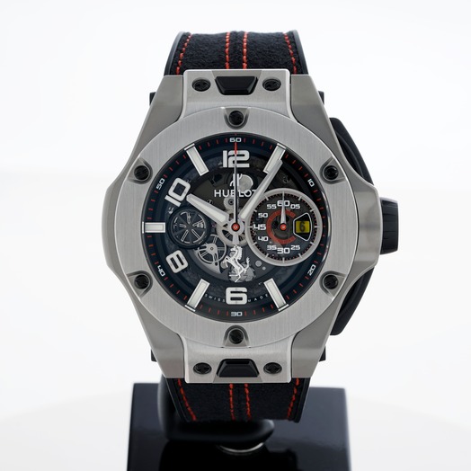 Hublot Big Bang Ferrari Unico Titanium Automatic Black Dial Men's Watch 402.NX.0123.WR