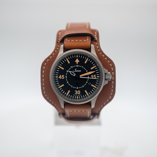 Sinn Instrument Watches 856.012-Leather-Calfskin with leather underlay-CSLC-Mid brown