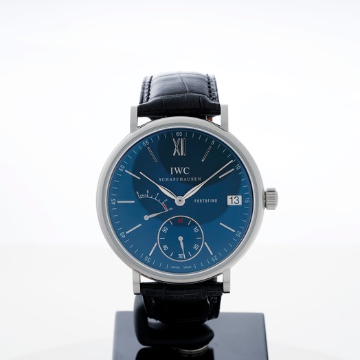 IWC Portofino Hand-Wound Eight Days Manual-winding Blue Dial Men's Watch IW510106
